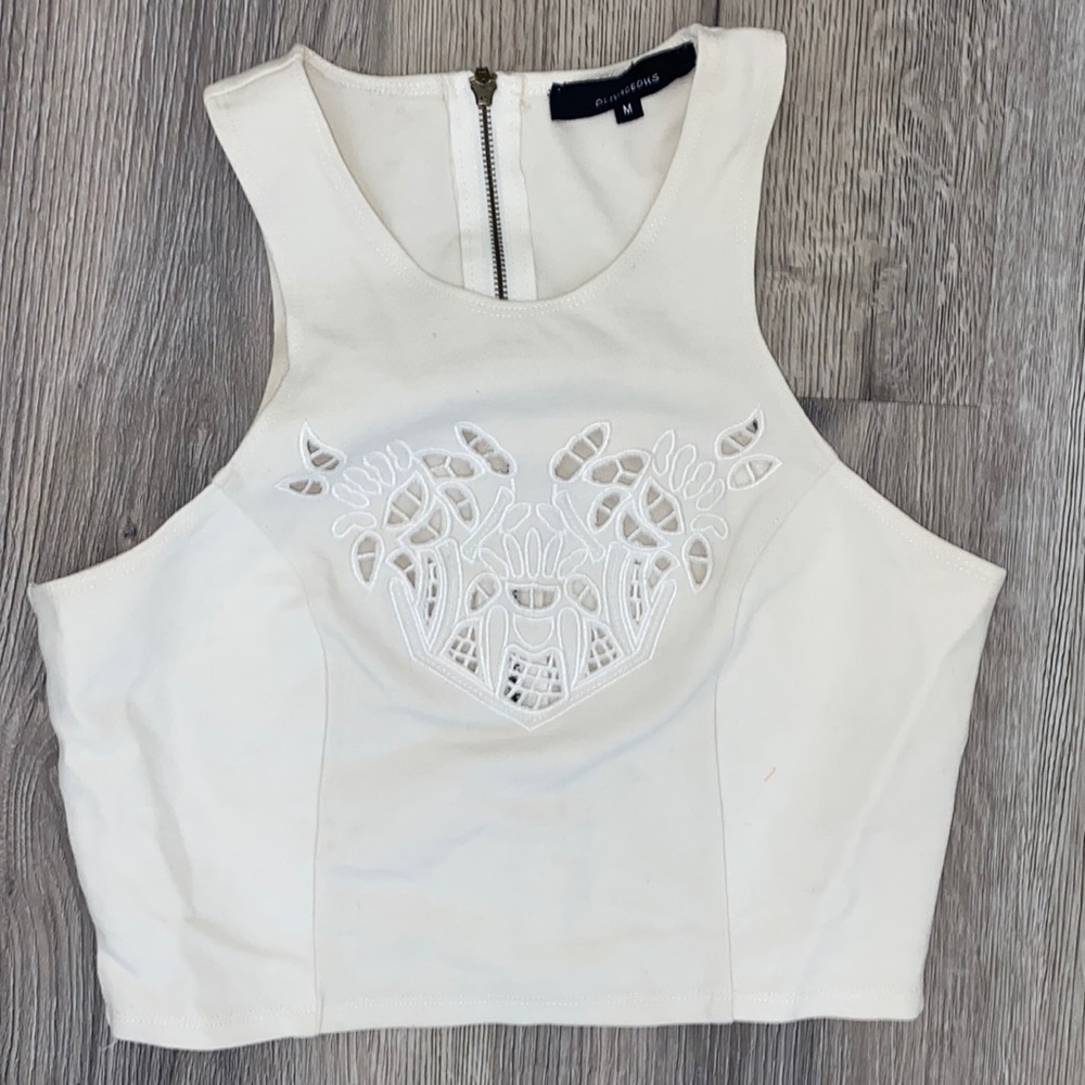 Off white crop top